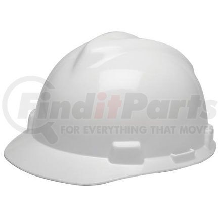 42496 by JJ KELLER - MSA V-Gard Fas-Trac 4pt Standard Cap - Fas-Trac Suspension, White