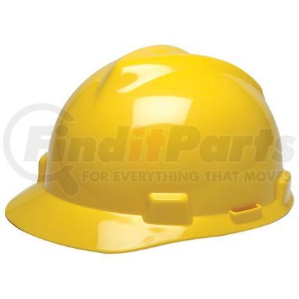 42495 by JJ KELLER - MSA V-Gard Fas-Trac 4pt Standard Cap - Fas-Trac Suspension, Yellow