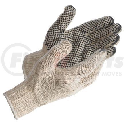42499 by JJ KELLER - MCR Safety Economy PVC Dot String Knit Gloves - Dots on 1 Side - Large, Sold in Packs of 12 Pair