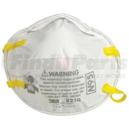 42538 by JJ KELLER - 3M™ Particulate Respirator 8210, N95 - 20 Per Box