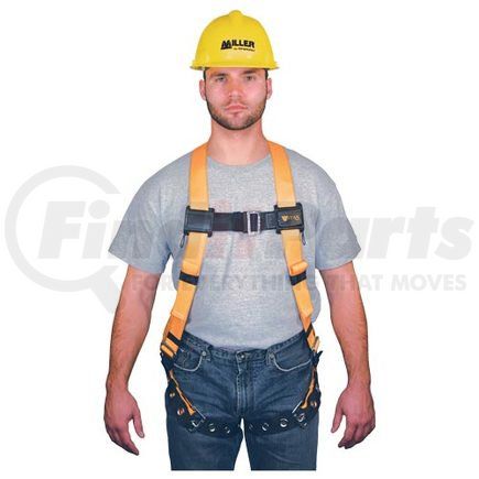 42614 by JJ KELLER - Miller Titan™ Non-Stretch Full Body Harness - Full Body Harness, 2X-Large