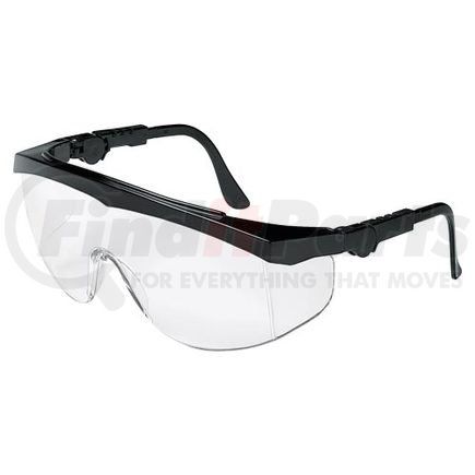42638 by JJ KELLER - MCR Safety Tomahawk Safety Glasses - Black Frame, Clear Lens