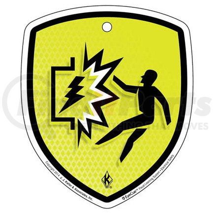 43364 by JJ KELLER - EyeCue Tags - Electrical Safety Arc Flash/Blast Hazard Reminder - Tag, 3" x 4" (10-Pack)