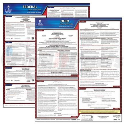 43746 by JJ KELLER - 2021 Ohio & Federal Labor Law Posters - State & Federal Poster Set (Spanish)
