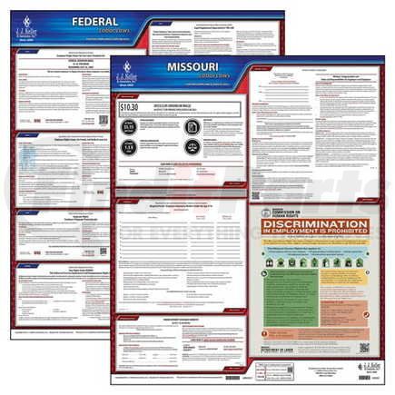 43794 by JJ KELLER - 2022 Missouri & Federal Labor Law Posters - State & Federal Poster Set (English)