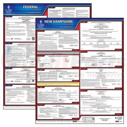 44240 by JJ KELLER - 2022 New Hampshire & Federal Labor Law Posters - State & Federal Poster Set (English)