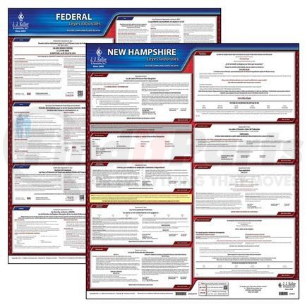 44241 by JJ KELLER - 2022 New Hampshire & Federal Labor Law Posters - State & Federal Poster Set (Spanish)