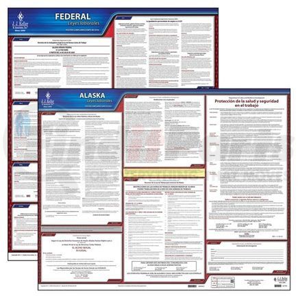 44338 by JJ KELLER - 2022 Alaska & Federal Labor Law Posters - State & Federal Poster Set (Spanish)