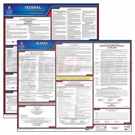 44337 by JJ KELLER - 2022 Alaska & Federal Labor Law Posters - State & Federal Poster Set (English)