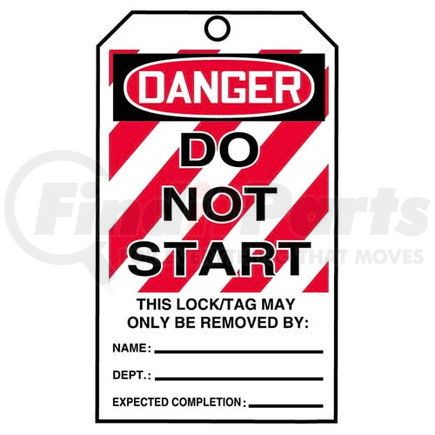 29788 by JJ KELLER - STOPOUT Tags By-The-Roll - Danger Do Not Start - Roll of 100 Tags - Roll of 100 Tags
