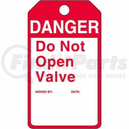 30008 by JJ KELLER - Perma-Tags™ - Danger Do Not Open Valve - 25-Pack Perma-Tags™