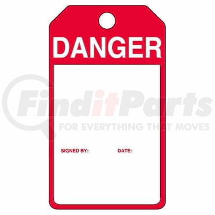 JJ Keller 30011 Perma-Tags™ - Danger (Blank) - 5-Pack Perma-Tags™
