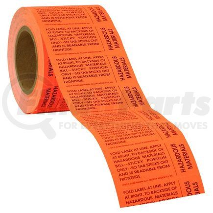 31 by JJ KELLER - Hazardous Materials Tabs - Hazardous Materials – Paper, 500 Labels/Roll