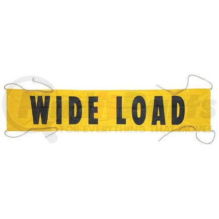 3303 by JJ KELLER - Vinyl Wide Load/Oversize Load Banner w/ Ropes Sewn In - 7' x 18"