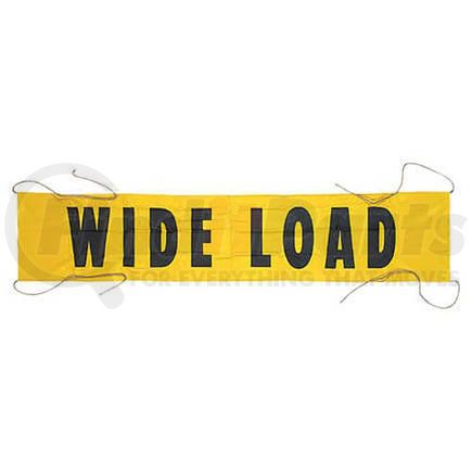 3304 by JJ KELLER - Vinyl Wide Load/Oversize Load Banner w/ Grommets for Ropes - 7' x 18"