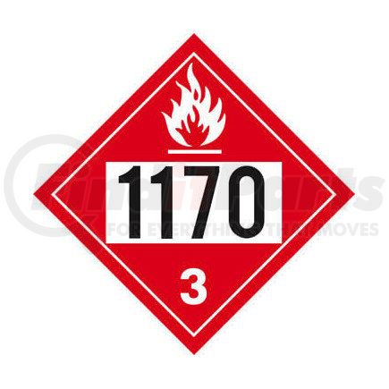 3377 by JJ KELLER - 1170 Placard - Class 3 Flammable Liquid - 176 lb Polycoated Tagboard