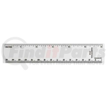 3550 by JJ KELLER - Six-Inch Clear Log Ruler - Measures 6" x 1"