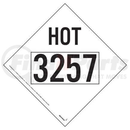 3574 by JJ KELLER - 3257 Elevated Temperature Liquid HotMarking, 4 mil, Vinyl Removable Adhesive