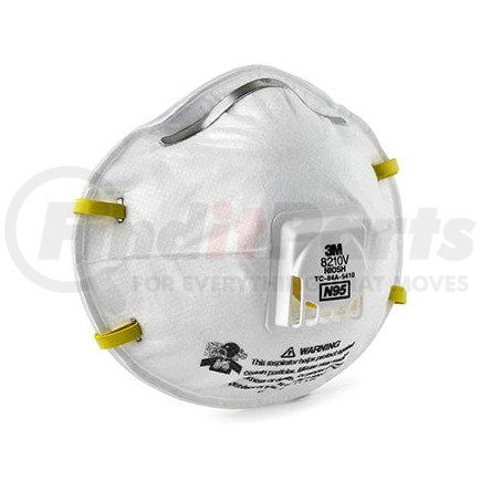 46858 by JJ KELLER - 3M™ Disposable Particulate Respirator 8210V, N95 w/ 3M Cool Flow™ Exhalation Valve - Disposable Particulate Respirator, Sold in Boxes of 10