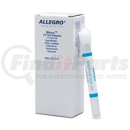 47010 by JJ KELLER - Allegro Bitrex Respirator Fit Test Kit™ Replacement Test Solution - Bitrex Respirator Fit Test Kit™ Replacement Test Solution