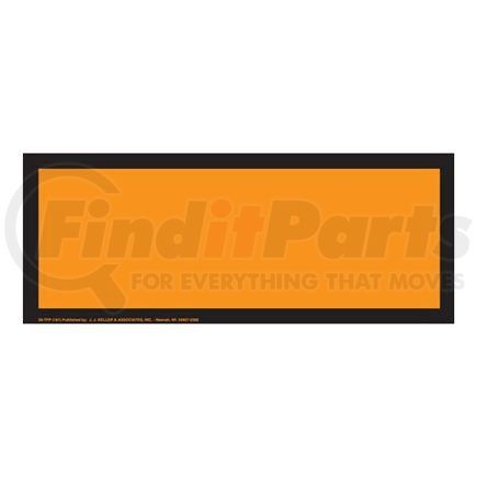 4754 by JJ KELLER - Blank Orange Panel - Blank, 176 lb Polycoated Tagboard