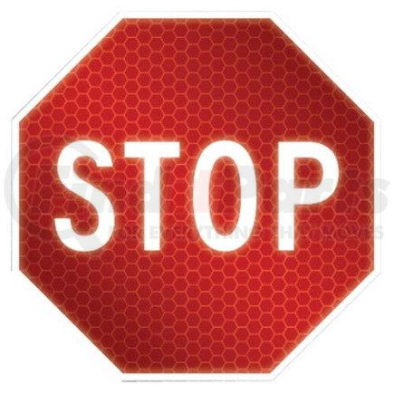 47666 by JJ KELLER - Stop Sign - High Intensity Prismatic Aluminum, 18 " x 18"