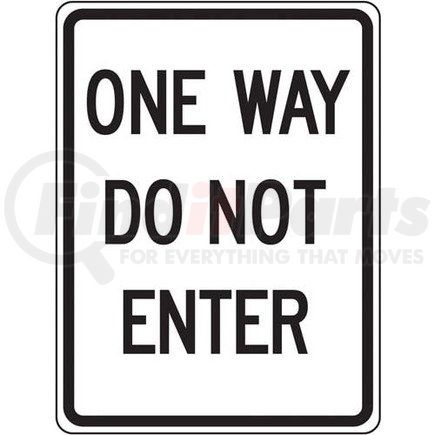 47672 by JJ KELLER - One Way Do Not Enter Sign - High Intensity Prismatic Aluminum, 24 " x 18"