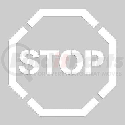 47712 by JJ KELLER - Stop - Floor Stencil - Plastic, 24" x 24"