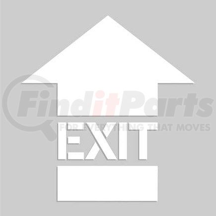 47713 by JJ KELLER - Exit Arrow - Floor Stencil - Plastic, 24" x 24"