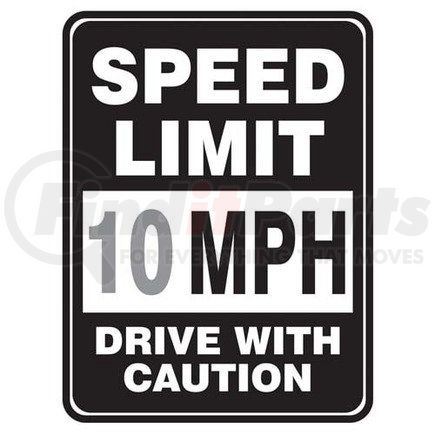 48401 by JJ KELLER - Speed Limit 10 MPH, Drive With Caution Sign - Speed Limit 10 Drive With Caution – Traffic Sign