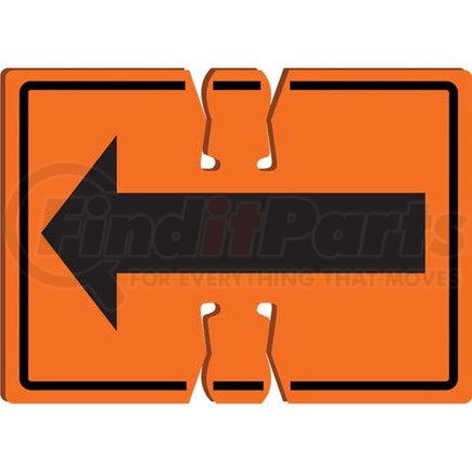 48403 by JJ KELLER - Right/Left Arrow - Traffic Cone Sign - Right/Left Arrow – Cone Top Warning Sign