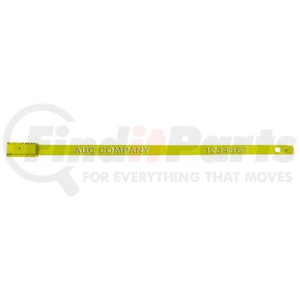 48539 by JJ KELLER - Flat-End Metal Embossed Seal - Yellow, Personalized