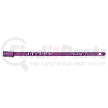 48541 by JJ KELLER - Flat-End Metal Embossed Seal - Purple, Personalized