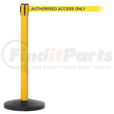 47822 by JJ KELLER - Blockade Receiver Post - Steel, Yellow Post