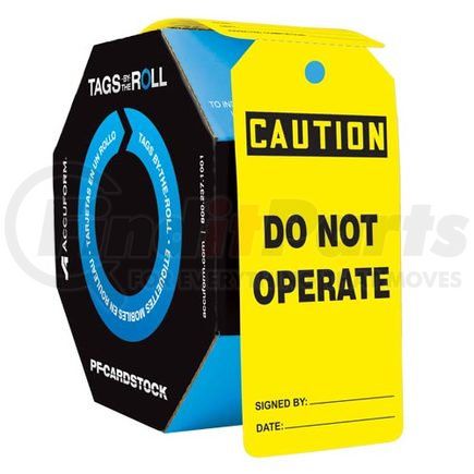 47840 by JJ KELLER - Caution: Do Not Operate - OSHA Safety Tag: Tags By-The-Roll - Cardstock, 100 per roll