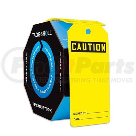 47845 by JJ KELLER - Caution: Blank - OSHA Safety Tag: Tags By-The-Roll - Cardstock, 250 per roll