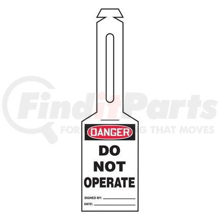 47854 by JJ KELLER - Danger: Do Not Operate - OSHA Safety Tag: Loop 'n Strap Tags - Flexible Plastic, 25 per pack