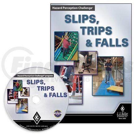 JJ Keller 48658 Slips, Trips & Falls: Hazard Perception Challenge - DVD Training - DVD Training - English