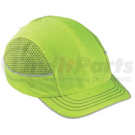 48710 by JJ KELLER - Ergodyne Skullerz Short-Brim Bump Cap - Short-Brim Bump Cap - Lime