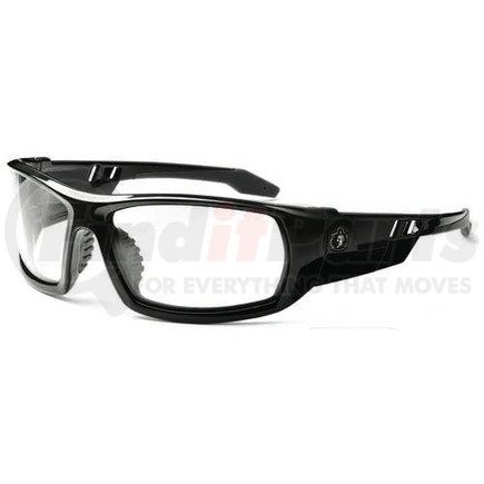 48717 by JJ KELLER - Ergodyne Skullerz Odin Safety Glasses - Black Frame, Clear Anti-Fog Lens
