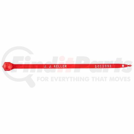 48956 by JJ KELLER - Ball-End Plastic Trailer Seal - 8.25" Red - Stock