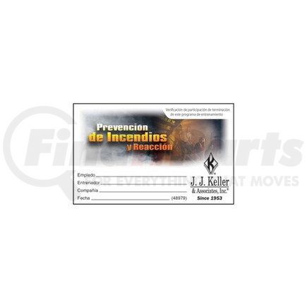 48979 by JJ KELLER - Fire Prevention & Response: What Employees Need to Know – Wallet Card - Wallet Card - Spanish