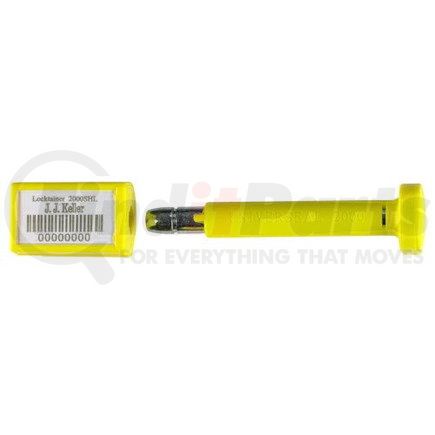 49017 by JJ KELLER - Locktainer 2000SHL Bolt Seal - Yellow - Stock Barcoded