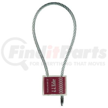 49025 by JJ KELLER - FlexiGrip™ 5.0 mm Cable Seal - 14" Red - Stock