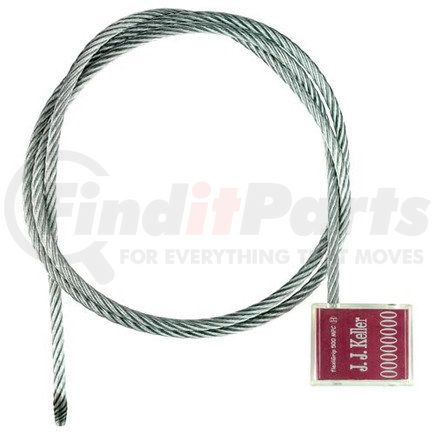 49027 by JJ KELLER - FlexiGrip™ 5.0 mm Cable Seal - 48" Red - Stock