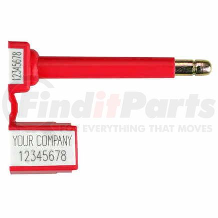 49041 by JJ KELLER - Klicker 2-Color Bolt Security Seal - Red - Personalized