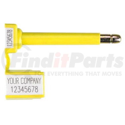 49043 by JJ KELLER - Klicker 2-Color Bolt Security Seal - Yellow - Personalized