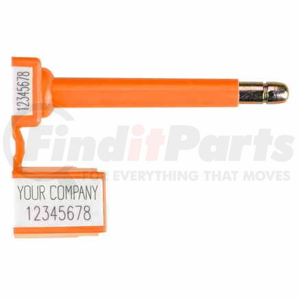 49040 by JJ KELLER - Klicker 2-Color Bolt Security Seal - Orange - Personalized