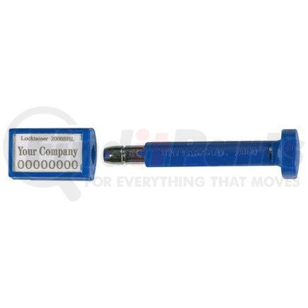 49075 by JJ KELLER - Locktainer 2000SHL Bolt Seal - Blue - Personalized