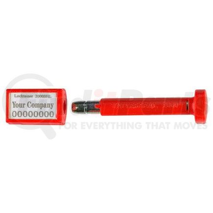 49077 by JJ KELLER - Locktainer 2000SHL Bolt Seal - Red - Personalized